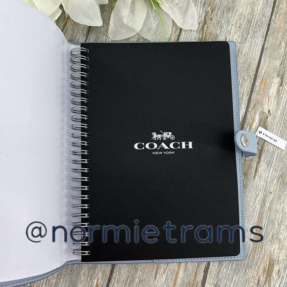 Coach Notebook In Sketch Signature Canvas & Smooth Leather Bag - Picture 4 of 6